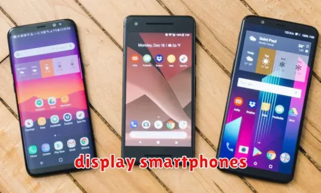 display smartphones